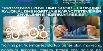 Projekti: “Promovimi i zhvillimit socio – ekonomik rajonal dhe ngritja e kapaciteteve për zhvillimin e ndërmarrësisë”